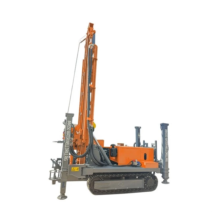 Hydraulická súprava na vŕtanie vodných studní pásového typu s dĺžkou 350 m