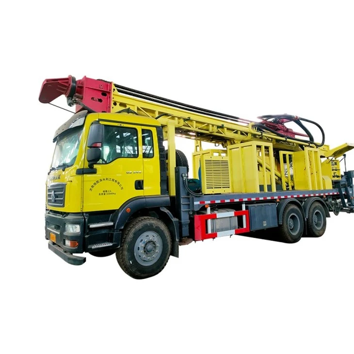 Plne hydraulické rotačné nákladné vozidlo na vŕtanie studní